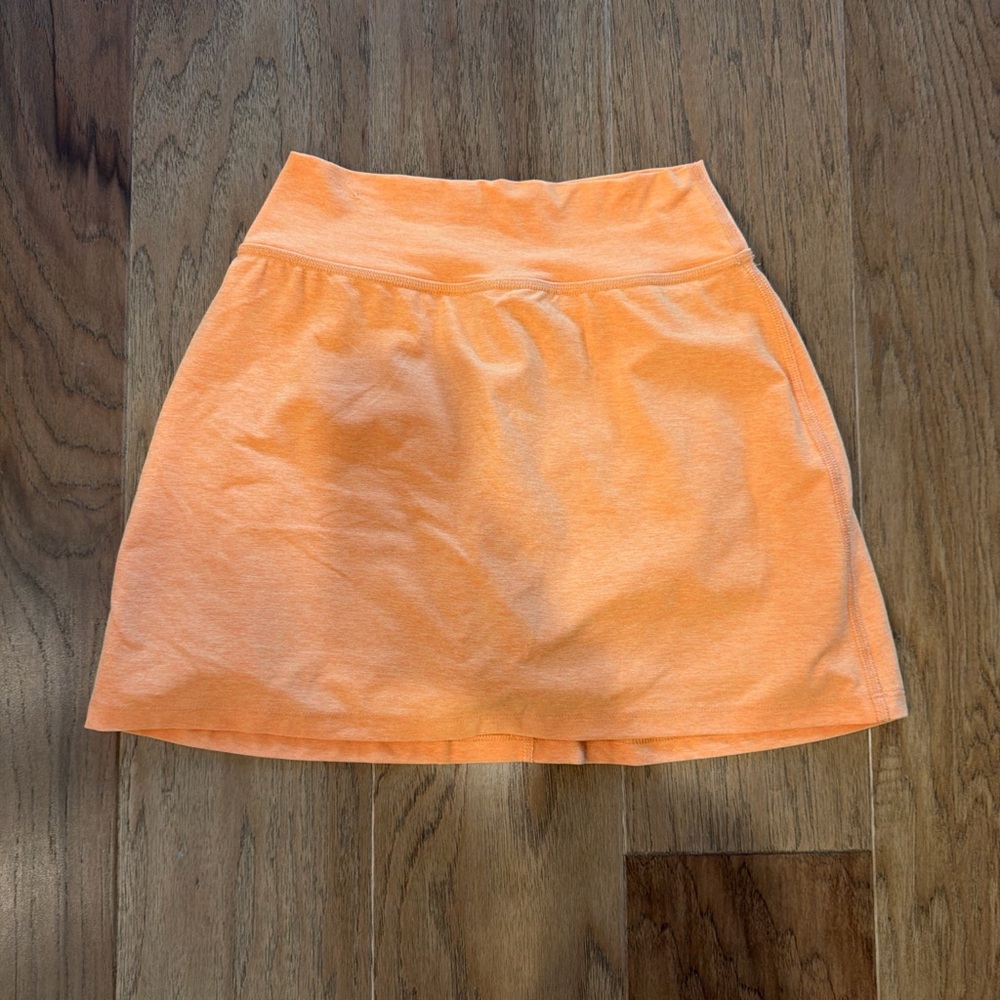 Beyond Yoga Vibrant Orange Mini Skirt